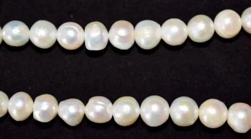 11mm Fresh Water Pearls,  Sold by 1 strand of 39pcs, 1mm hole opening , 67grams/pk - BeadsFindingDepot