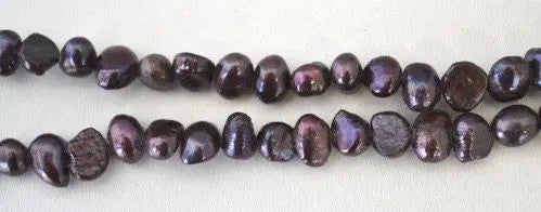Freshwater Dyed  Iridescent Pearls Mixed Sizes, Sold by 1 strand of 44pcs, 1mm hole opening, 32grams/pk size:7-9mm - BeadsFindingDepot