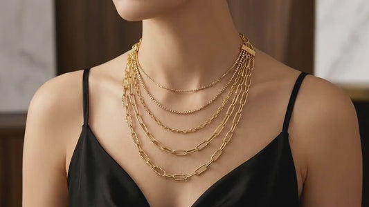 Paper Clip Box Chain Gold Plated, Jewelry Making Essential, Elegant Finish (Multiple Sizes, Durable Stainless Steel)