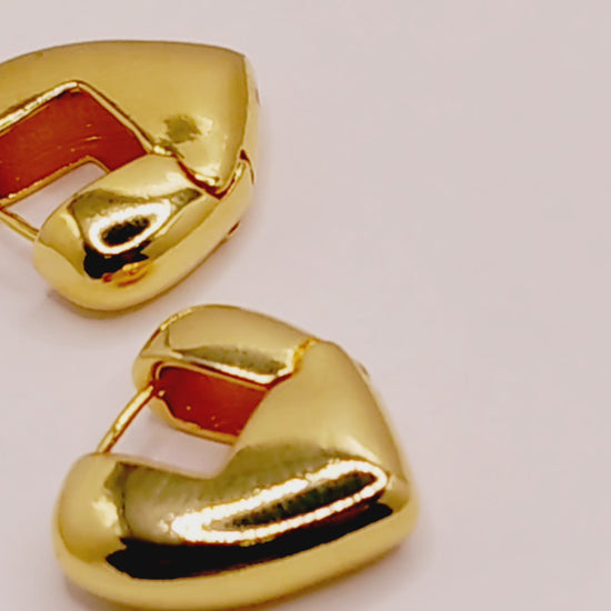 Gold Filled Heart Hoop Earrings – Romantic and Chic Jewelry jewelry making supplies - detail image 4