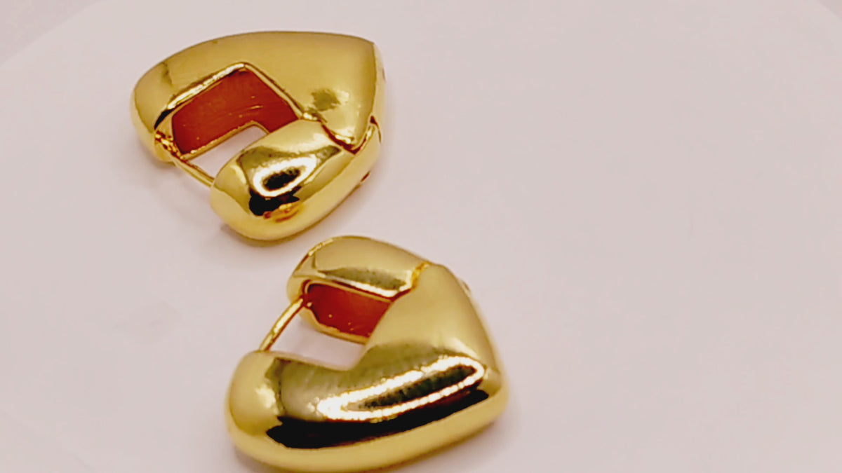 Gold Filled Heart Hoop Earrings – Romantic and Chic Jewelry jewelry making supplies - detail image 4