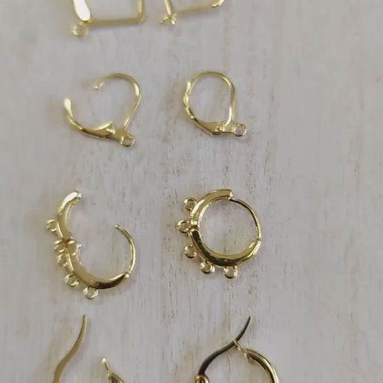 Gold Filled Earring Findings hoop lever back for Jewelry making 14k jewelry making supplies - detail image 7