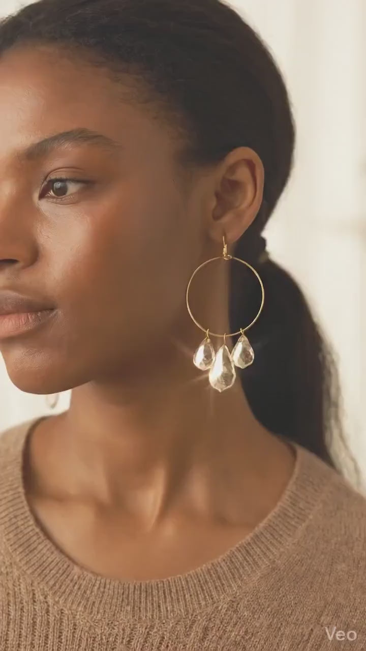 18k Gold Filled Alternative Hoop Earring Bases: Classic and Statement Styles, Durable Gold Tone (20-50mm, 0.8mm Thickness)