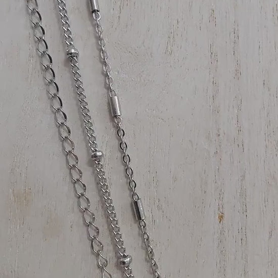Stainless Steel Jewelry Chains | Bar, Satellite & Extension Chains jewelry making supplies - detail image 3