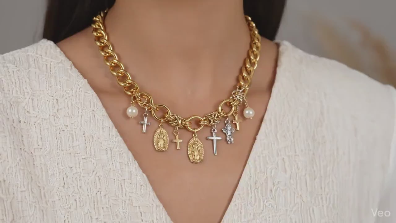 Chain By The Yard: Textured Oval Link Chain - Heavy Duty, Tarnish Resistant Gold & Silver Plated, Hypoallergenic Metal for Jewelry
