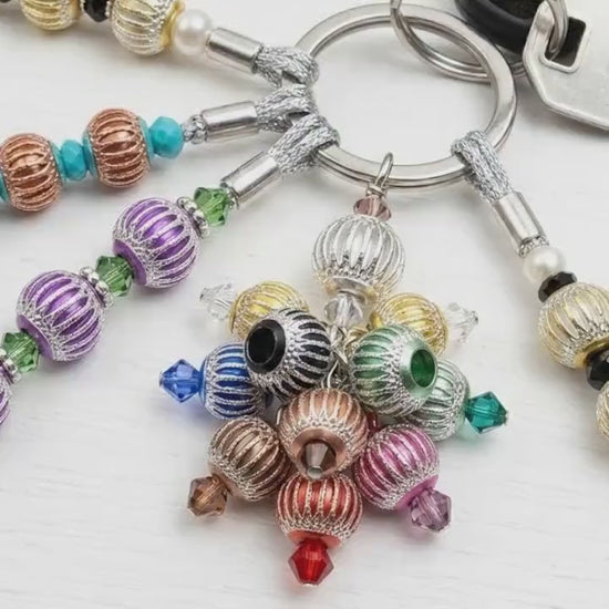 European Large Hole Beads: Mixed Sizes Aluminum Round Spacers - Jewelry Craft Supplies, Big Hole Fit Charms