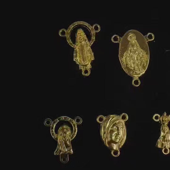 Gold Rosary Center   12pcs for Jewelry & Rosary Making jewelry making supplies - detail image 2