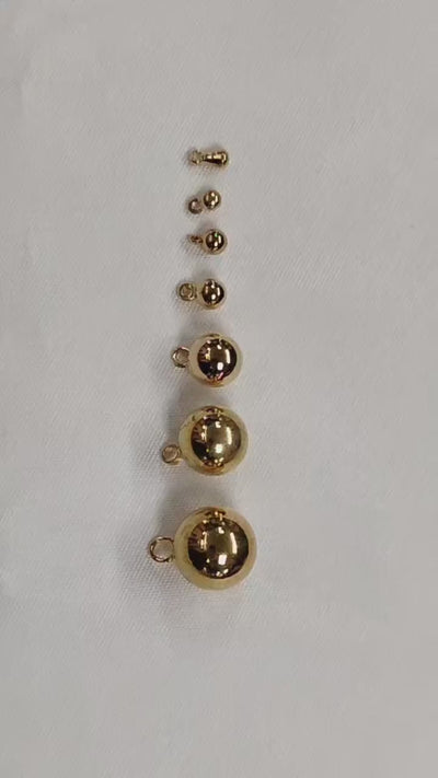 6 PCs/Pack 18K Gold Filled Look, Hanger Beads, and tear drop Seamless Ball, Various Sizes 3mm, 4mm, 5mm,8mm,10mm,12mm Find...