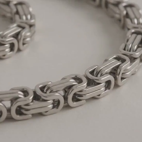 Stainless Steel Rectangle Links by Yard, Unique Jewelry Supply for Bracelet Necklace Making, Silver Metal Trim, 1 or 11 Yards
