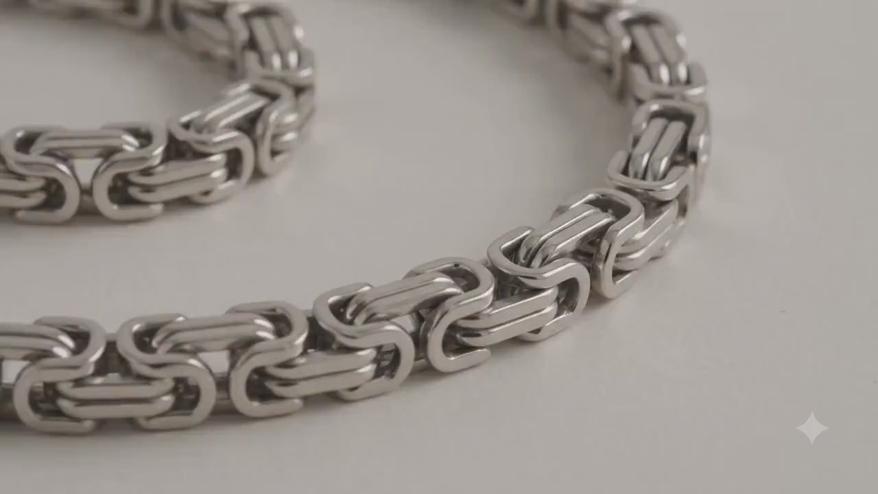 Stainless Steel Rectangle Links by Yard, Unique Jewelry Supply for Bracelet Necklace Making, Silver Metal Trim, 1 or 11 Yards