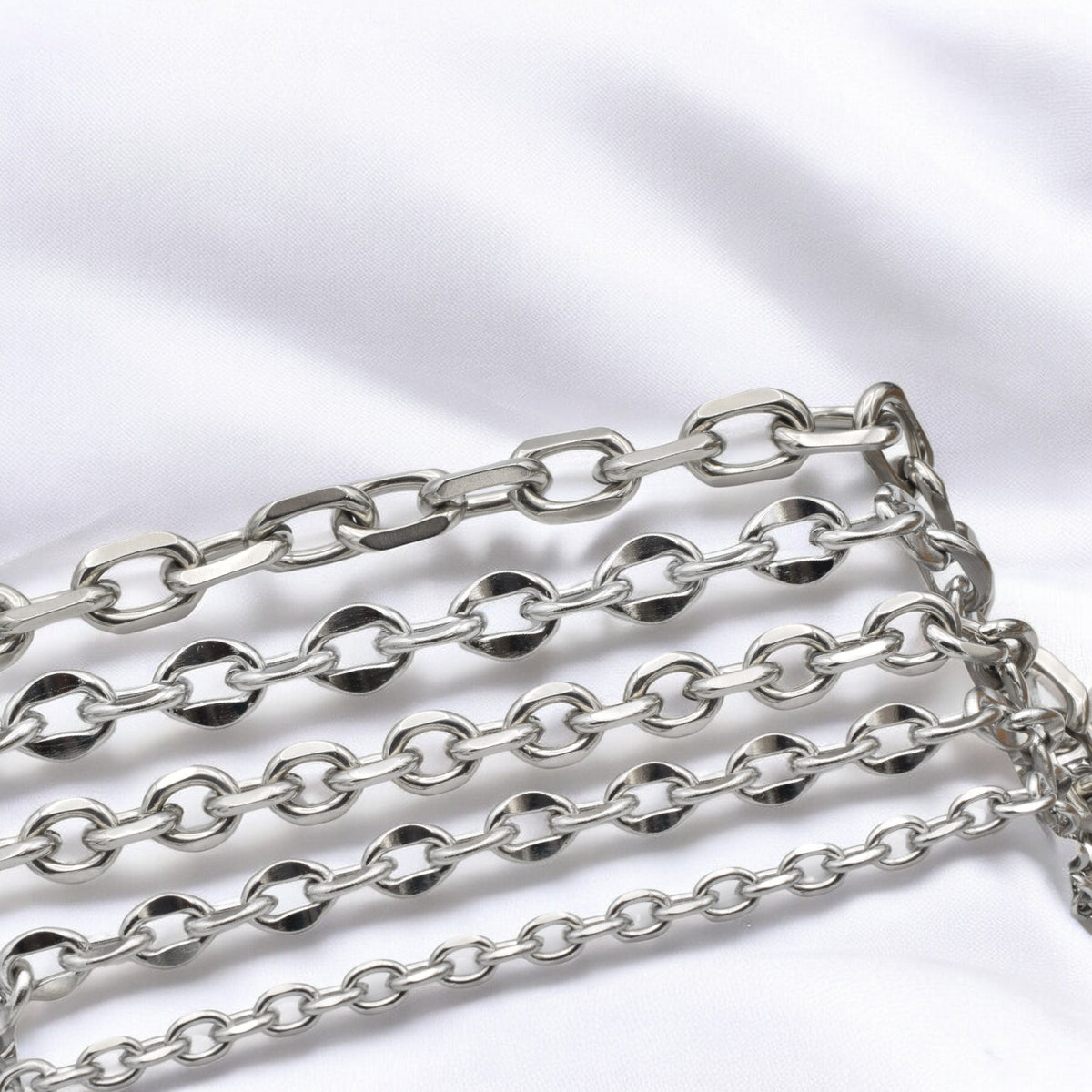 Stainless Steel Curb Chain   Durable Jewelry Making Supply jewelry making supplies - detail image 7