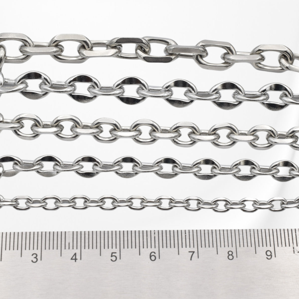 Stainless Steel Curb Chain   Durable Jewelry Making Supply jewelry making supplies - detail image 6