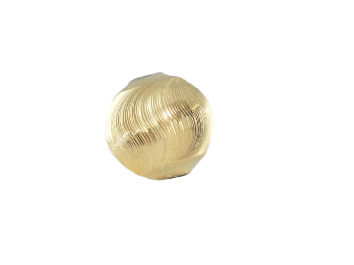 Beaded Jewelry 10mm Gold Filled EP Diamond Cut Round Ball 10mm Bead GF3363 18KGF BeadsFindingDepot