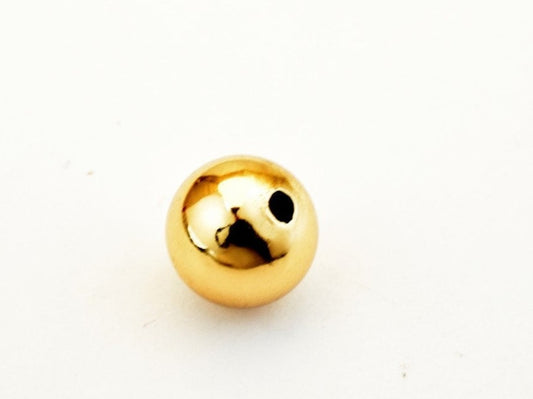 6mm Shiny Vermeil Gold Flat Round Circle Beads- 18k gold over Sterling –  HarperCrown