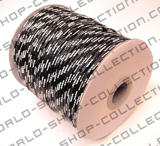 Wax Cotton Thread two colors Black & White 2mm cord for jewelry or fashion making Item #100142
