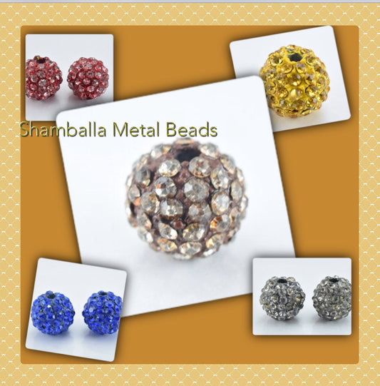 8mm Shamballa Rhinestone Ball Beads,Bling beads, Rhinestone beads,Metal beads, bracelet beads, handmade beads,Beads