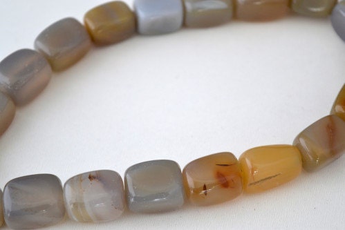 Gemstone agate stone Beads 18x18mm Grey Agate loose birthstone Beads for jewelry 18pcs 1.5mm hole opening, 131.8grams/pk