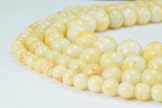 Two Tone Creamy Color Glass Beads Round 6mm/8mm/10mm/12mm Shine Round Beads For Jewelry Making