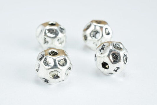 Silver Alloy Rondelle Beads Tibetan Style Antique Silver Alloy Metal Bracelets Charm Size 10x8mm Hole Size 2mm For Jewelry