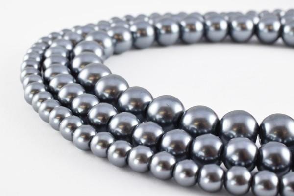Gray Hematite Glass Pearl Beads Glass Beads Round 6mm/8mm/10mm Shine Round Beads For Jewelry Making Item #789222045807