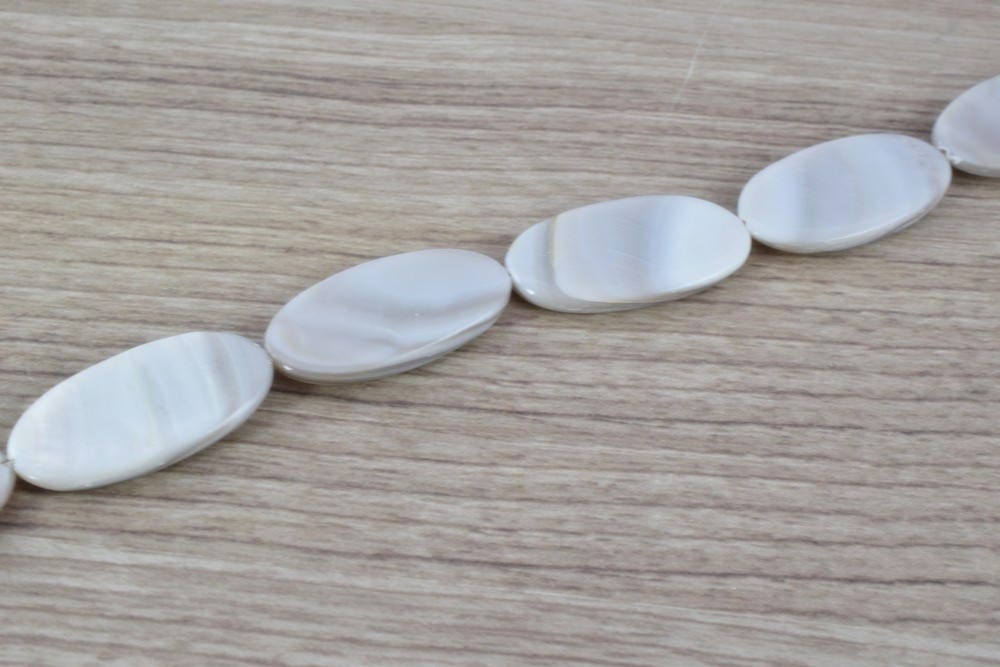 16x30mm Natural Shell Oval Beads 15.5" Strand Shell Bead,Natural Shell Beads,Beading Supplies,Wholesale Beads, Beads,Beach shell