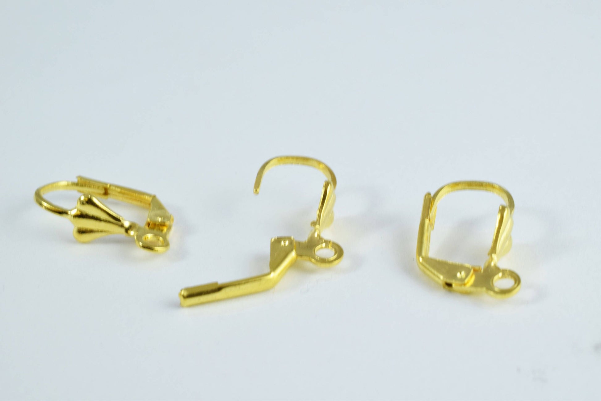 17x10mm Flower Leverback Earring Findings, Silver Plated Leverback /Jewelry Making/Jewelry Earrings Findings, Silver leverback,
