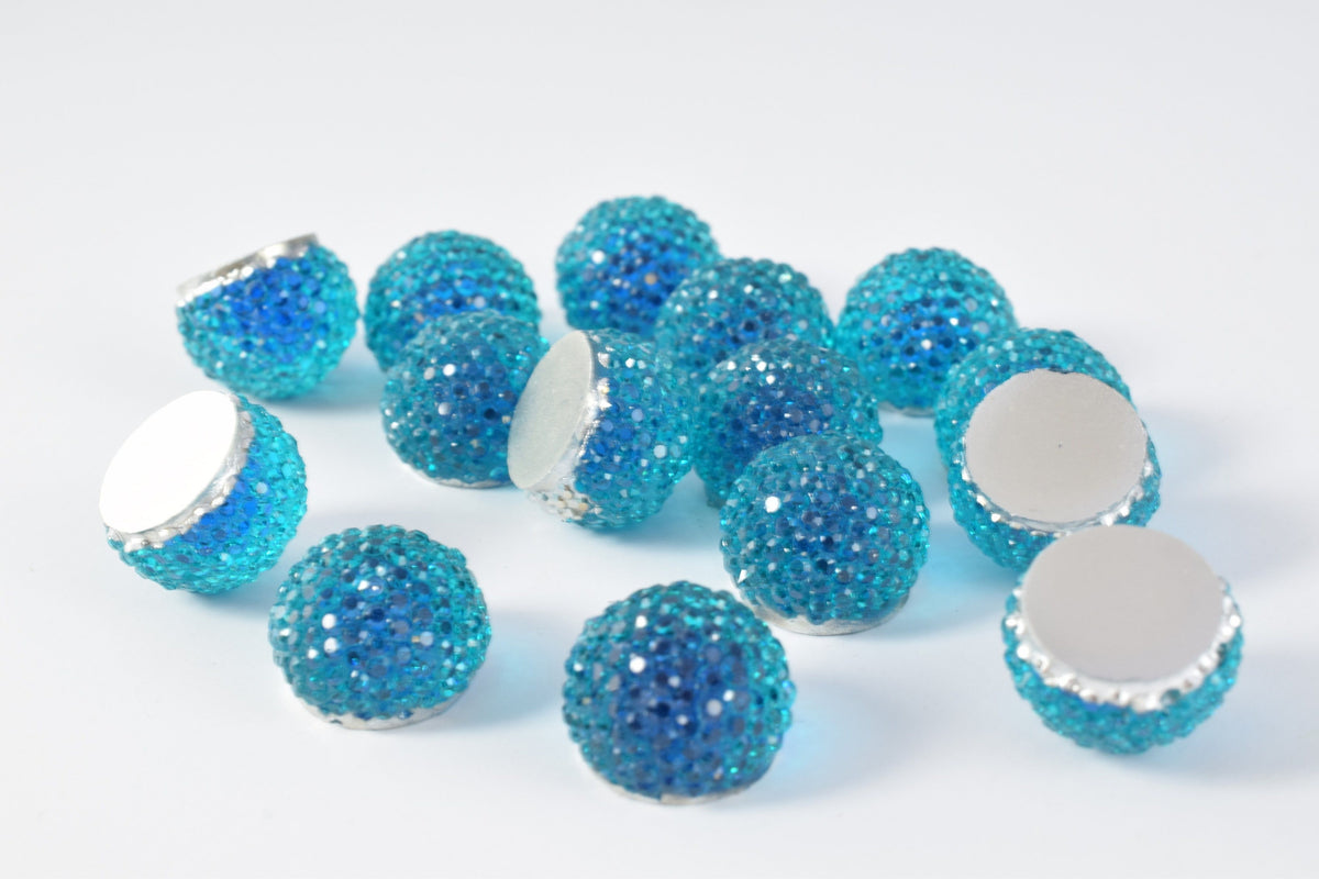 14mm/11mm/9mm Decoden Flat Back Rhinestone Bead, Dotted Flat Back, Rhinestone, Beads, For Apparel or Shoe, or Decoration or Jewelry Making