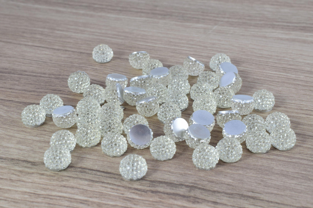 14mm/11mm/9mm Decoden Flat Back Rhinestone Bead, Dotted Flat Back, Rhinestone, Beads, For Apparel or Shoe, or Decoration or Jewelry Making
