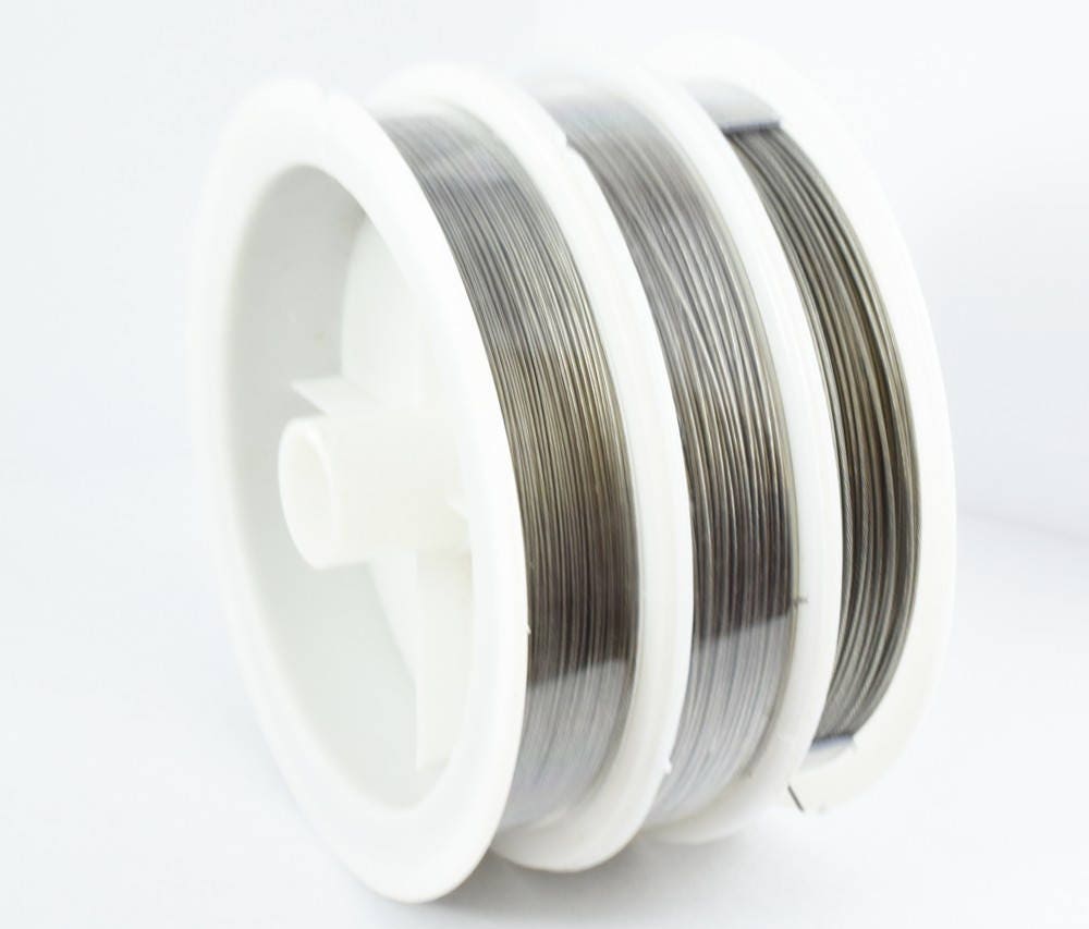 Tiger Wire Flex Wire Silver Roll Wire Stringing Beads Findings Cord Wire Sizes 0.3mm/0.5/0.6/0.8/0.35/0.45/0.38