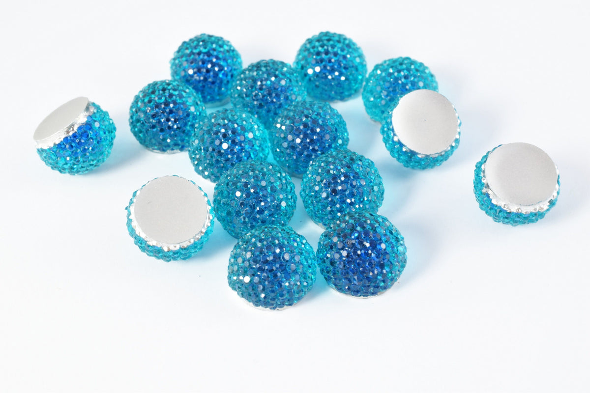 14mm/11mm/9mm Decoden Flat Back Rhinestone Bead, Dotted Flat Back, Rhinestone, Beads, For Apparel or Shoe, or Decoration or Jewelry Making