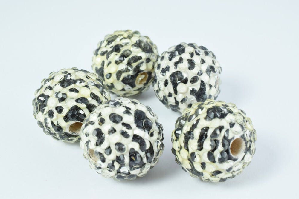 22mm Animal Print Resin Wooden Basketball Ball Round Beads,wooden beads, Wholesale Beads, Basketball Wives Beads, Round Rhinestone Beads