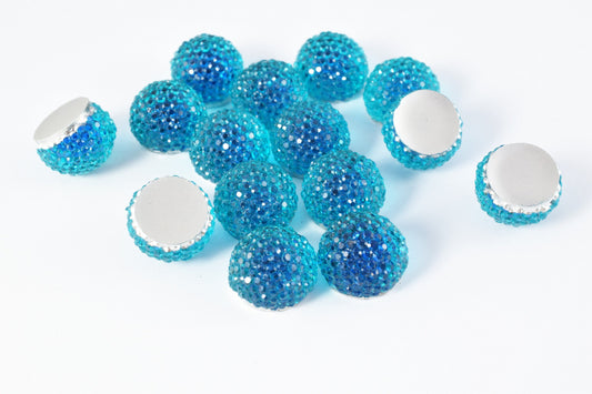 14mm/11mm/9mm Decoden Flat Back Rhinestone Bead, Dotted Flat Back, Rhinestone, Beads, For Apparel or Shoe, or Decoration or Jewelry Making