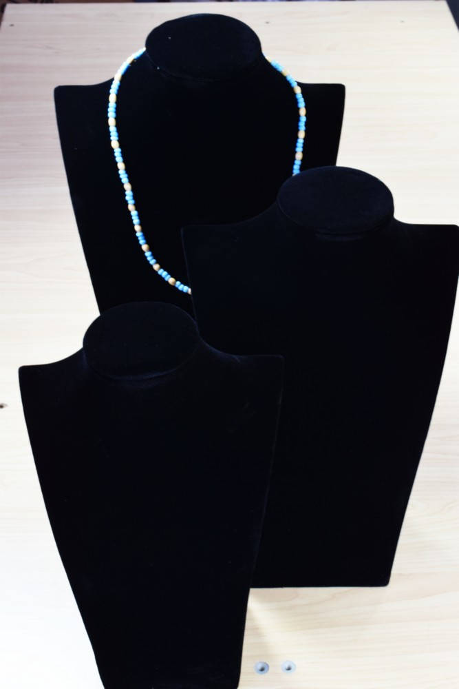 Black Velvet Necklace Jewelry Display 3 Sizes 10", 12" and 14" Inches