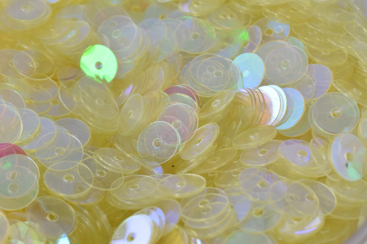 3/4/6mm Clear Iridescent Flat Sequins Round Sequins/Loose Paillettes/Wholesale Sequins Multi-Color, Loose Sequin Apparel,Shoe Decor