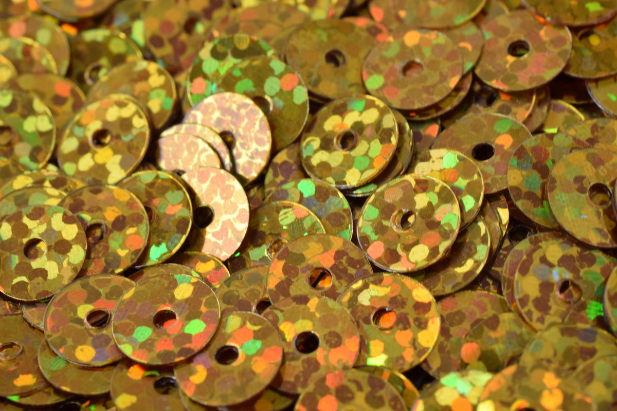 3/4/6mm Warm Gold Iridescent Sequins Sheen Round Sequins/Loose Paillettes,Wholesale Sequins,Shimmering Sequin Apparel,Shoe Decor