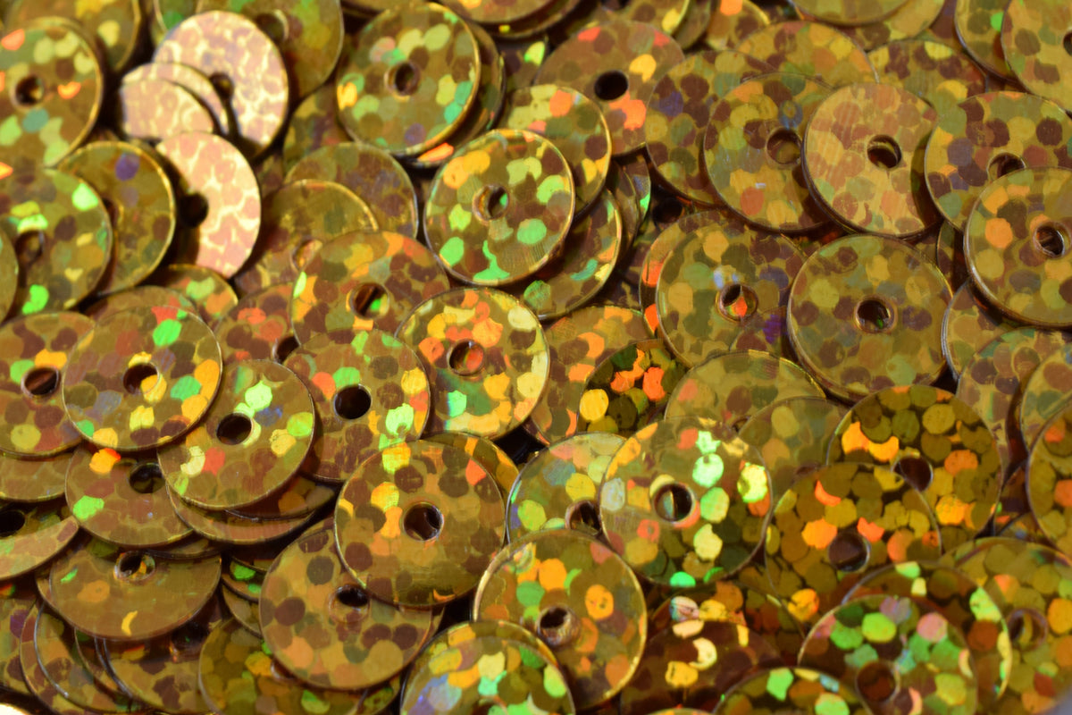 3/4/6mm Warm Gold Iridescent Sequins Sheen Round Sequins/Loose Paillettes,Wholesale Sequins,Shimmering Sequin Apparel,Shoe Decor
