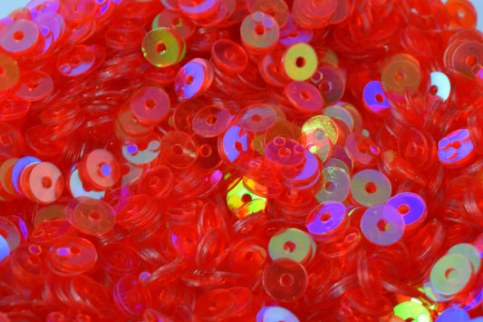 3/4/6mm Fruit Punch Red Pink Iridescent Sequins Sheen Round Sequins/Loose Paillettes,Wholesale Sequins,Shimmering Sequin Apparel,Shoe Decor