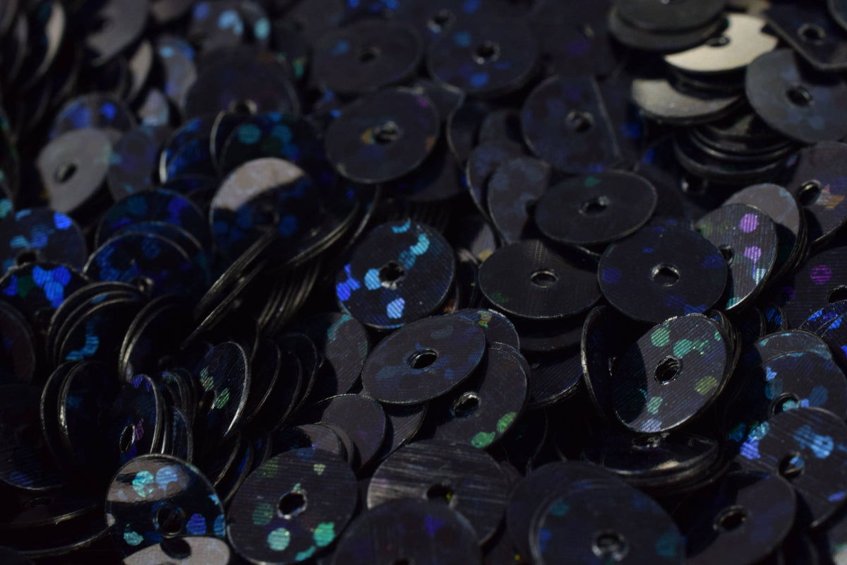 3/4/6mm Midnight Blue Black Iridescent Sequins Sheen Round Sequins/Loose Paillettes,Wholesale Sequins,Shimmering Sequin Apparel,Shoe Decor