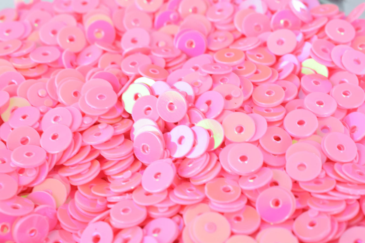 3/4/6mm Pink Iridescent Sequins Sheen Round Sequins/Loose Paillettes,Wholesale Sequins,Shimmering Sequin Apparel,Shoe Decor