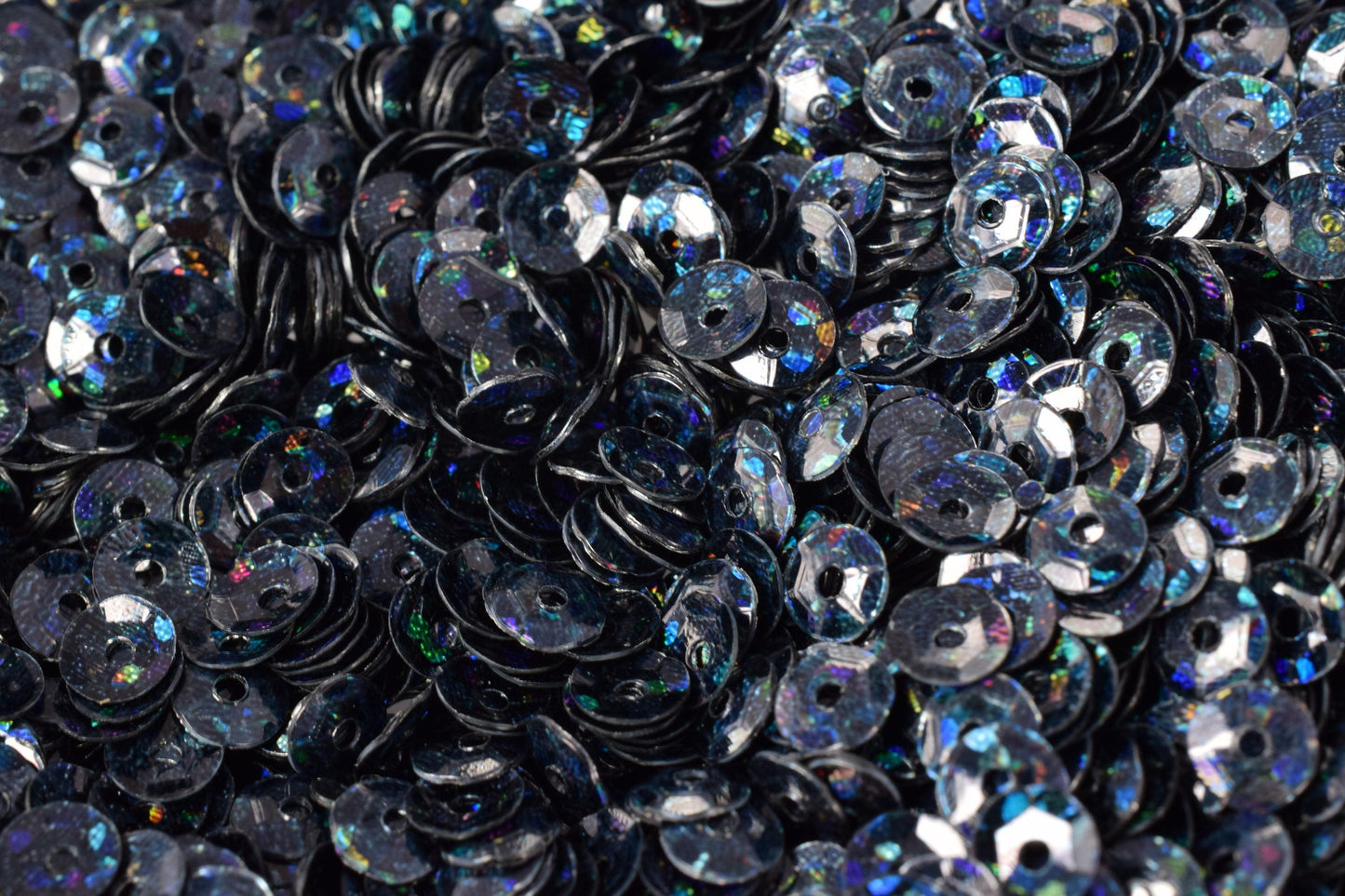 4mm Black Blue Iridescent Cup Round Sequins/Loose Paillettes,Decorations,garland,applique,trimssewing,theater,costume,