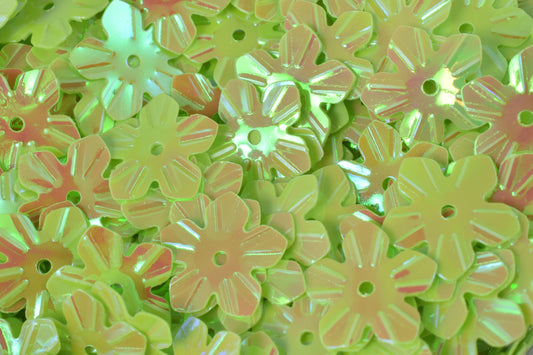14mm Iridescent Flower Shape Sequins/Confetti Glitter w/hole/Embellishment Bridal Craft/Loose Paillettes,Wholesale Flower Sequins ,Shimmer