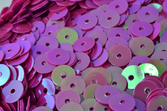 3/4/6mm Magenta Fuchsia Iridescent Sequins Sheen Round Sequins/Loose Paillettes,Wholesale Sequins,Shimmering Sequin Apparel,Shoe Decor