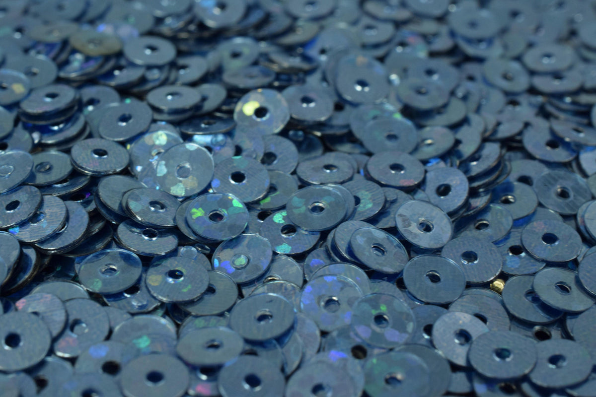 3/4/6mm Ocean Blue Iridescent Flat Sequins Round Sequins/Loose Paillettes/Wholesale Sequins Multi-Color, Loose Sequin Apparel,Shoe Decor