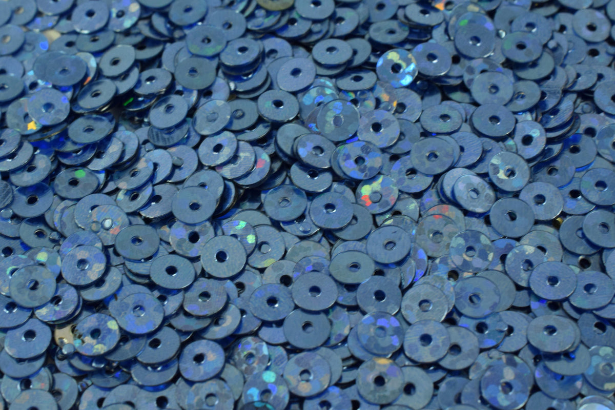 3/4/6mm Ocean Blue Iridescent Flat Sequins Round Sequins/Loose Paillettes/Wholesale Sequins Multi-Color, Loose Sequin Apparel,Shoe Decor