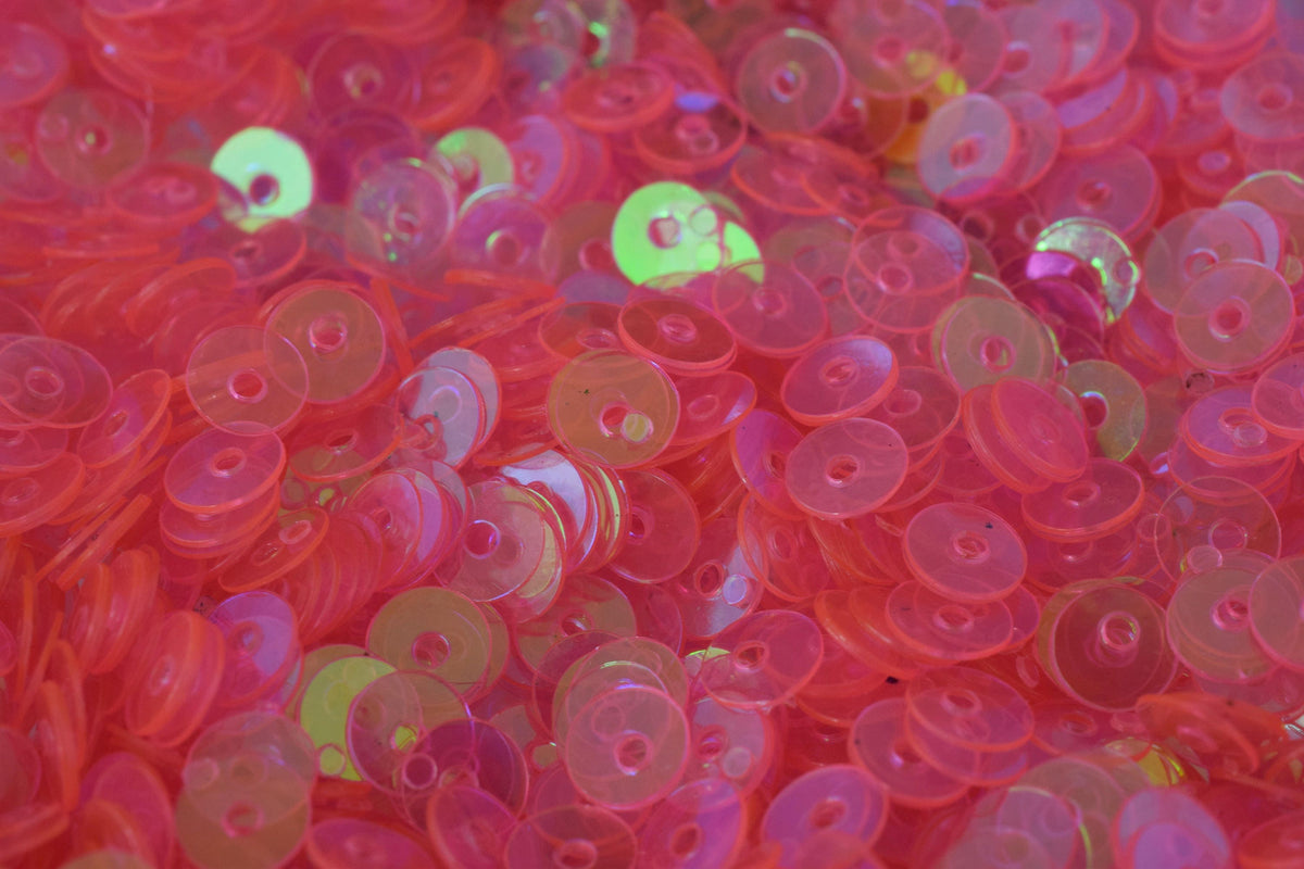 3/4/6mm Light Neon Pink Iridescent Sequins Sheen Round Sequins/Loose Paillettes,Wholesale Sequins,Shimmering Sequin Apparel,Shoe Decor