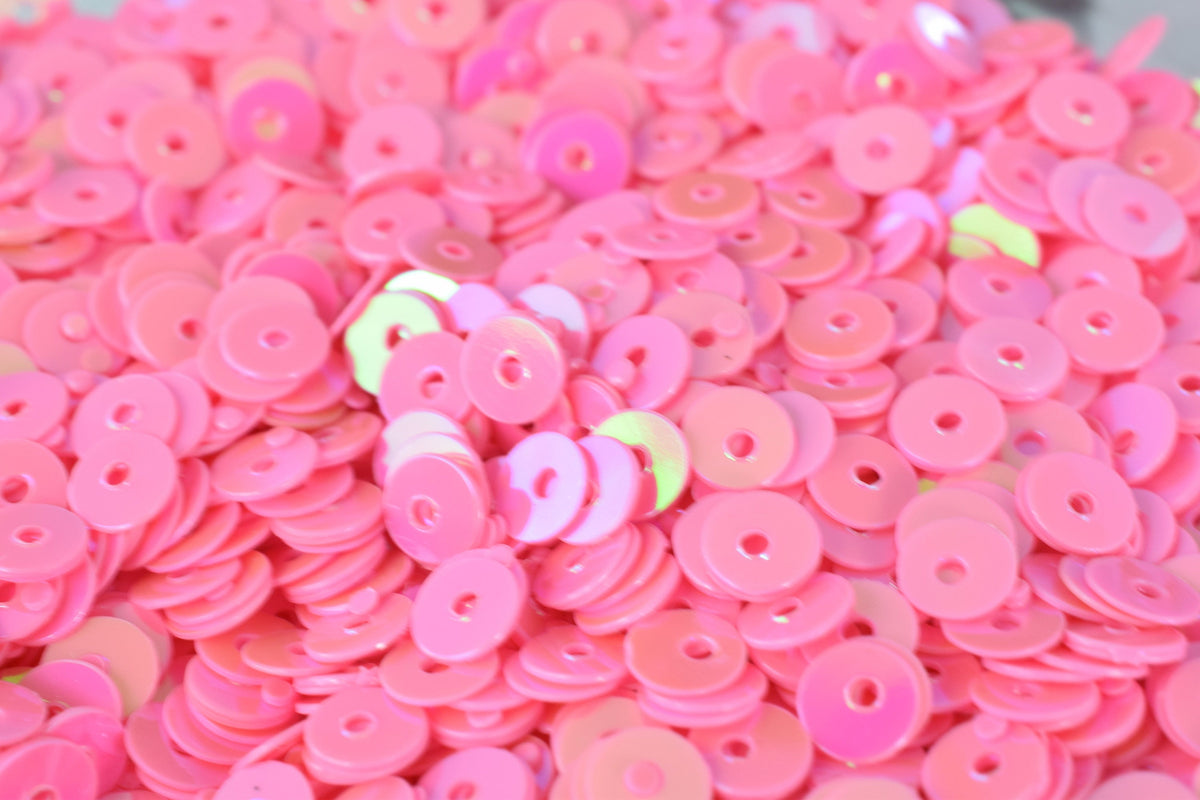 3/4/6mm Pink Iridescent Sequins Sheen Round Sequins/Loose Paillettes,Wholesale Sequins,Shimmering Sequin Apparel,Shoe Decor