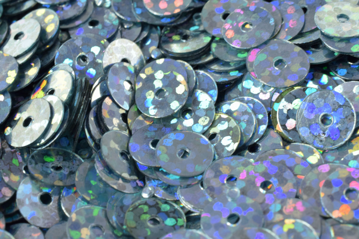 3/4/6mm Bluish Silver Iridescent Flat Sequins Round/Loose Paillettes/Wholesale Sequins Multi-Color, Loose Sequin Apparel,Shoe Decor