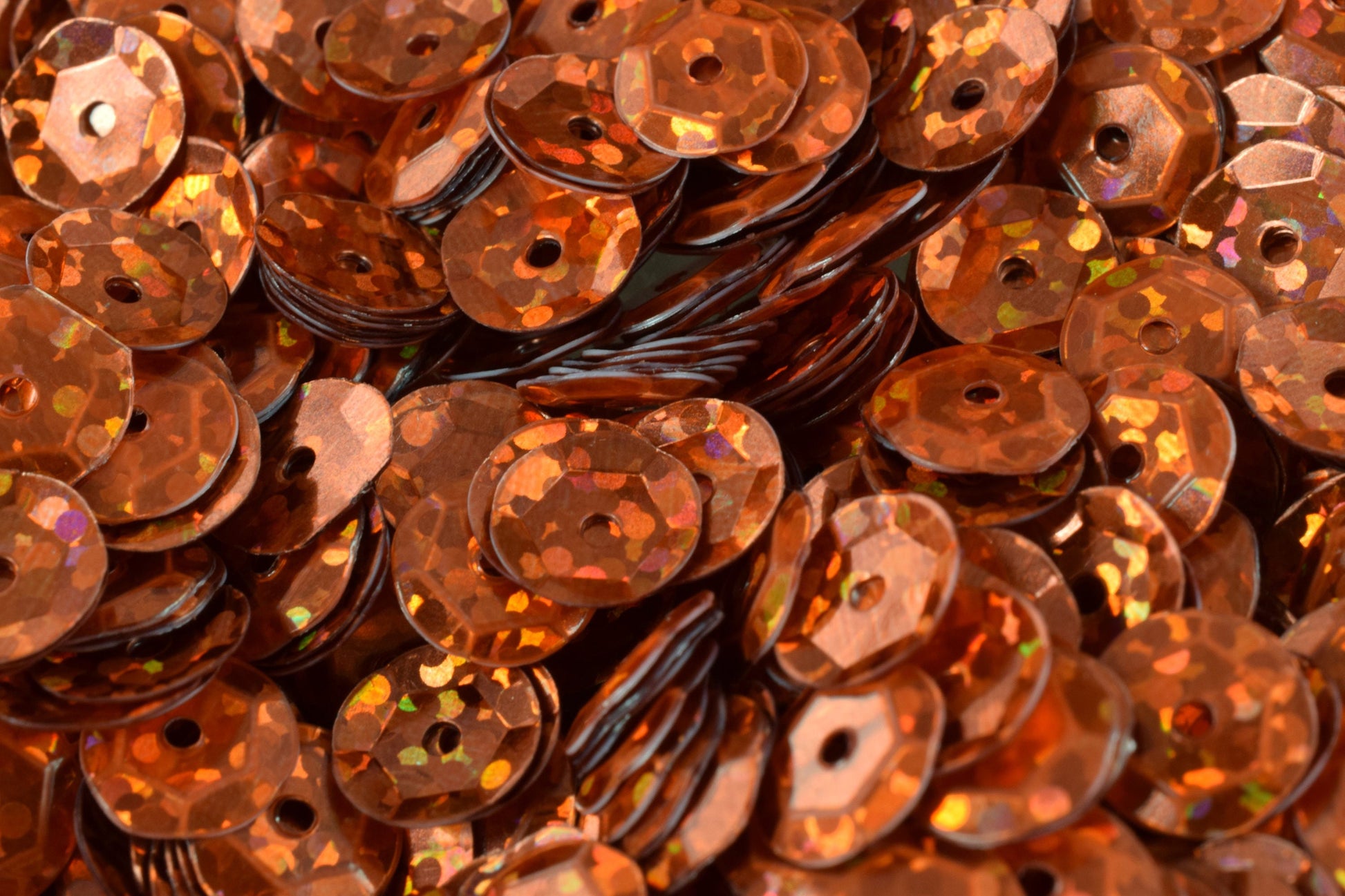 3/4/6mm Orange Copper Cup Glossy Sequins Sheen Round Sequins/Loose Paillettes,Wholesale Sequins,Shimmering Sequin Apparel