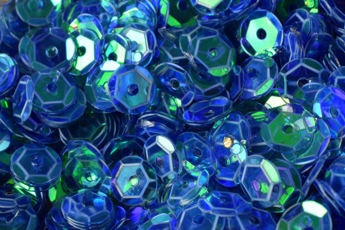 3/4/6mm Blue Clear Green Cup Iridescent Sequins Sheen Round Sequins/Loose Paillettes,Wholesale Sequins,Shimmering Sequin Apparel