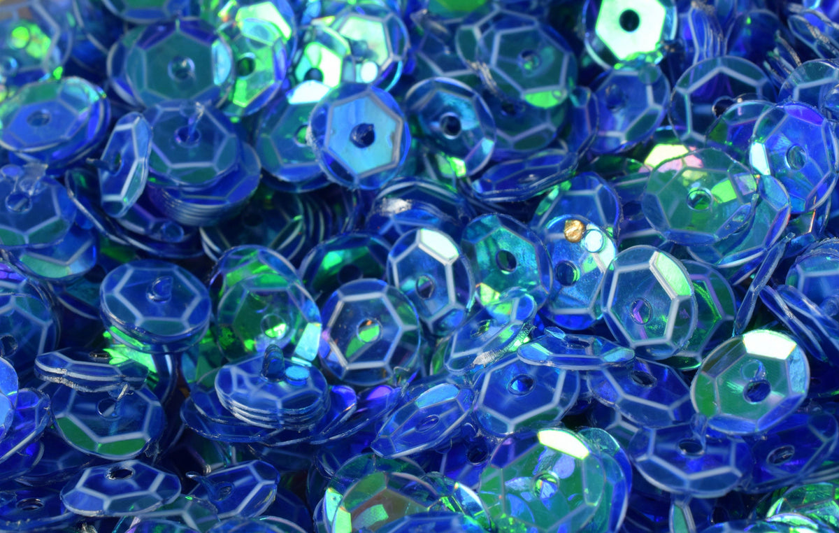 3/4/6mm Blue Clear Green Cup Iridescent Sequins Sheen Round Sequins/Loose Paillettes,Wholesale Sequins,Shimmering Sequin Apparel